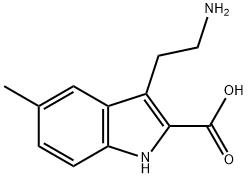 1H-Indole-2-carboxylic acid, 3-(2-aminoethyl)-5-methyl- Structure
