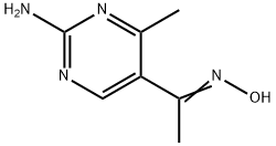 5-[1-(hydroxyimino)ethyl]-4-methylpyrimidin-2-amine Struktur