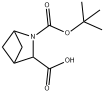 2-氮杂双环[2.1.1]己烷-2,3-二羧酸,2-(1,1-二甲基乙基)酯 结构式