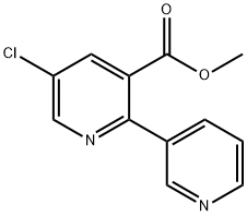 [2,3'-Bipyridine]-3-carboxylic acid, 5-chloro-, methyl ester Struktur