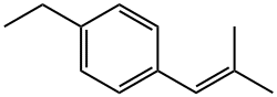 Benzene, 1-ethyl-4-(2-methyl-1-propenyl) Structure