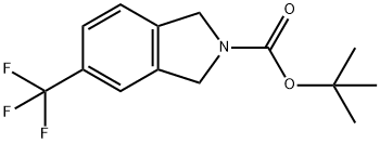 TERT-BUTYL 5-(TRIFLUOROMETHYL)ISOINDOLINE-2-CARBOXYLATE,1059173-69-1,结构式