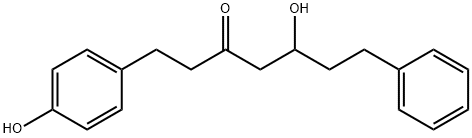5-Hydroxy-1-(4-hydroxyphenyl)-7-phenyl-3-heptanone Structure