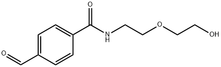 4-Formyl-N-(2-(2-hydroxyethoxy)ethyl)benzamide Struktur