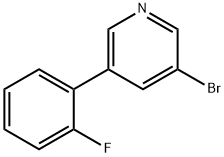3-Bromo-5-(2-fluorophenyl)pyridine 结构式