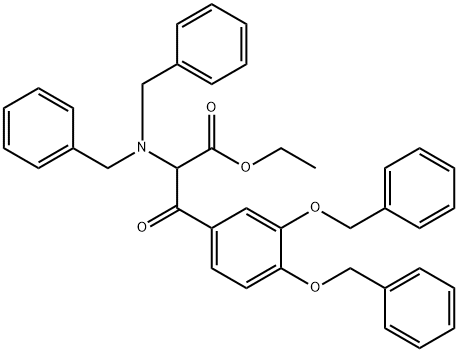 ethyl 3-(3,4-bis(benzyloxy)phenyl)-2-(dibenzylamino)-3-oxopropanoate,107748-42-5,结构式