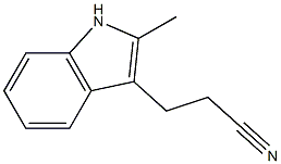 3-(2-methyl-1H-indol-3-yl)propanenitrile Structure