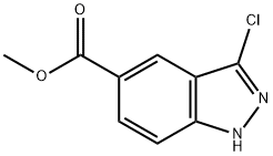 methyl 3-chloro-1H-indazole-5-carboxylate Struktur