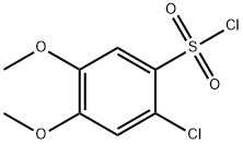 2-chloro-4,5-dimethoxybenzene-1-sulfonyl chloride Struktur