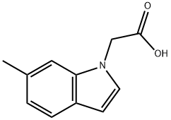 6-Methyl-indole-1-acetic acid 结构式