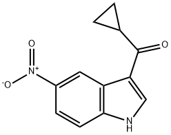 环丙基(5-硝基-1H-吲哚-3-基)甲酮,1094681-83-0,结构式