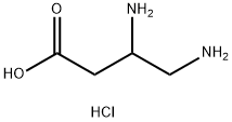 3,4-diaminobutanoic acid dihydrochloride Structure