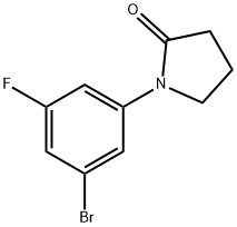 1-(3-bromo-5-fluorophenyl)pyrrolidin-2-one Structure