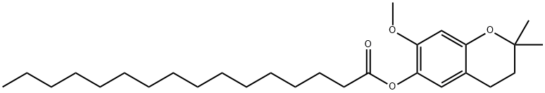 パルミチン酸ジメチルメトキシクロマニル 化学構造式