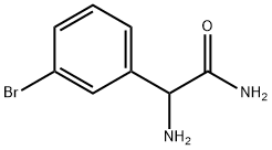 2-amino-2-(3-bromophenyl)acetamide 化学構造式