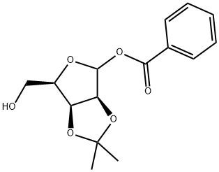 Benzoyl 2,3-O-isopropylidene-D-lyxofuranoside, 110808-28-1, 结构式