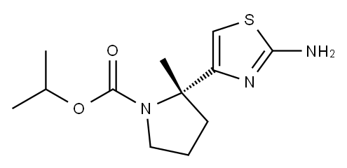 2-METHYL-2-PROPANYL (2S)-2-(2-AMINO-1,3-THIAZOL-4-YL)-1-PYRROLIDI NECARBOXYLATE,1108713-00-3,结构式