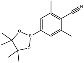 4-Cyano-3,5-dimethylphenylboronic acid pinacol ester Struktur