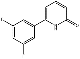 2-Hydroxy-6-(3,5-difluorophenyl)pyridine Struktur