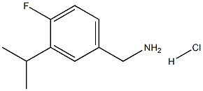 (4-fluoro-3-isopropylphenyl)methanamine hydrochloride Struktur
