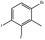 1-Bromo-3-fluoro-4-iodo-2-methyl-benzene,1114546-29-0,结构式