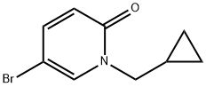 5-Bromo-1-(cyclopropylmethyl)pyridin-2(1H)-one Structure
