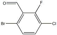 6-溴-3-氯-2-氟苯甲醛,1114809-02-7,结构式