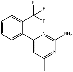 2-Amino-6-(2-trifluoromethylphenyl)-4-methylpyrimidine Structure