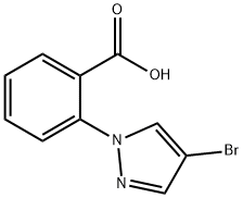 2-(4-bromo-1H-pyrazol-1-yl)benzoic acid Structure