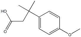 3-(4-Methoxyphenyl)-3-methylbutanoic acid Struktur