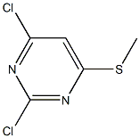 2,4-dichloro-6-(methylsulfanyl)pyrimidine Struktur