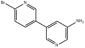 2-Bromo-5-(3-amino-5-pyridyl)pyridine 结构式