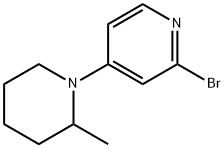 2-bromo-4-(2-methylpiperidin-1-yl)pyridine 结构式