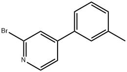 2-Bromo-4-(3-tolyl)pyridine,1142197-08-7,结构式