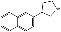 3-(naphthalen-2-yl)pyrrolidine Structure