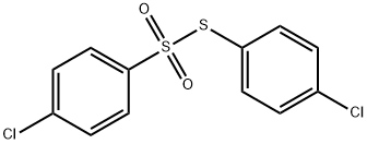 Benzenesulfonothioic acid, 4-chloro-, S-(4-chlorophenyl) ester 化学構造式
