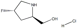 ((2R,4S)-4-fluoropyrrolidin-2-yl)methanol hydrochloride Structure