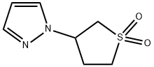 3-(1H-吡唑-1-基)-1Λ6-噻戊环-1,1-二酮, 1153039-20-3, 结构式