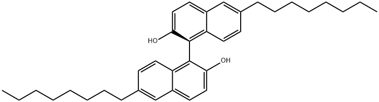 (1S)-6,6'-二辛基[1,1'-二萘]-2,2'-二醇,1154061-89-8,结构式