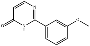 4-Hydroxy-2-(3-methoxyphenyl)pyrimidine, 1155597-76-4, 结构式