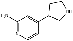 4-(pyrrolidin-3-yl)pyridin-2-amine, 1159814-33-1, 结构式