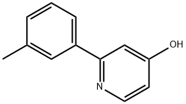 4-Hydroxy-2-(3-tolyl)pyridine Struktur