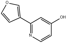 4-Hydroxy-2-(3-furyl)pyridine 结构式