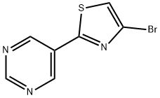 4-Bromo-2-(5-pyrimidyl)thiazole Structure