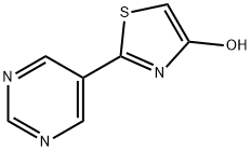 4-Hydroxy-2-(5-pyrimidyl)thiazole Structure