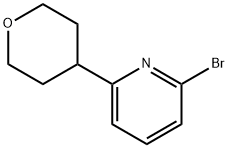 2-Bromo-6-(tetrahydropyran-4-yl)pyridine 结构式