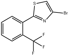 4-Bromo-2-(2-trifluoromethylphenyl)thiazole 结构式