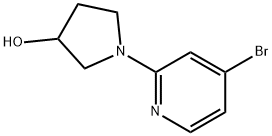 4-Bromo-2-(3-hydroxypyrrolidin-1-yl)pyridine,1159819-21-2,结构式