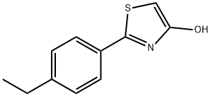 2-(4-Ethylphenyl)-4-hydroxythiazole Struktur