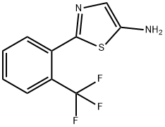 5-Amino-2-(2-trifluoromethylphenyl)thiazole Structure